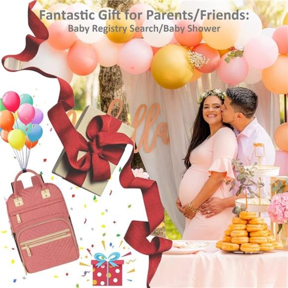 Diaper Bag Backpack Tote for Women Large Capacity, Baby Bag Insulated Pockets - Picture 4 of 6